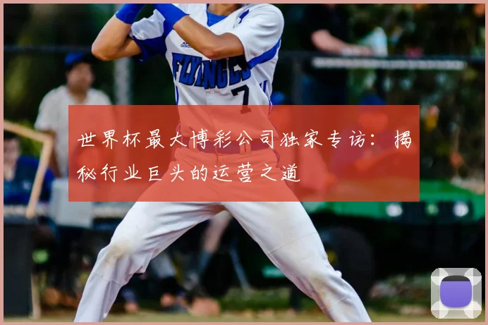 世界杯最大博彩公司独家专访：揭秘行业巨头的运营之道